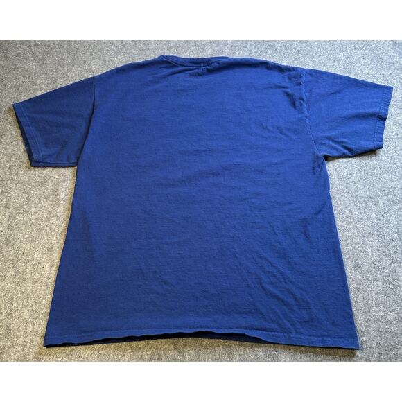 2 Kansas Jayhawks Tshirts Red Starter and Blue 2012 Final Four SZ L - Picture 5 of 16